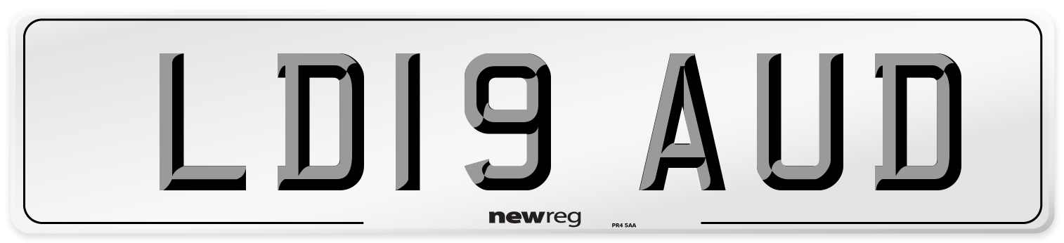 LD19 AUD Number Plate from New Reg